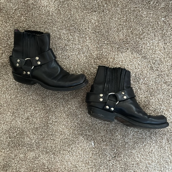 Pirelli black leather moto boots - size 8 - Picture 2 of 7